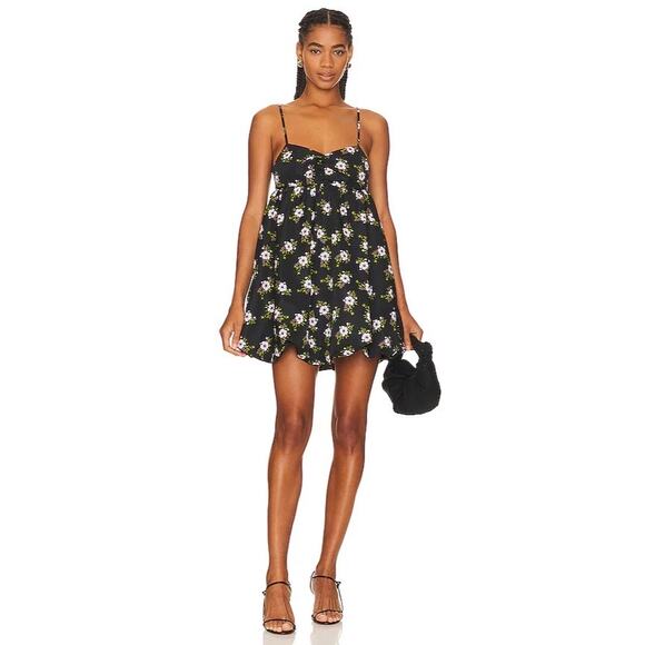 Free People In A Bubble Printed Mini Dress - Picture 1 of 5